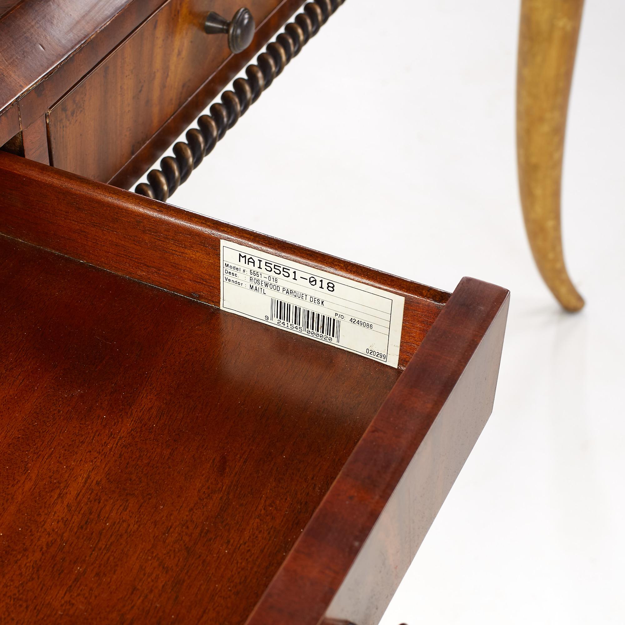 Maitland Smith Rosewood and Faux Tusk Desk 2