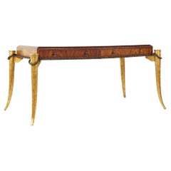 Maitland Smith Rosewood and Faux Tusk Desk