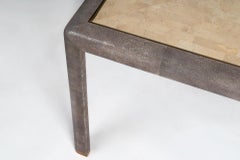 Maitland Smith Shagreen and Shell Side Tables