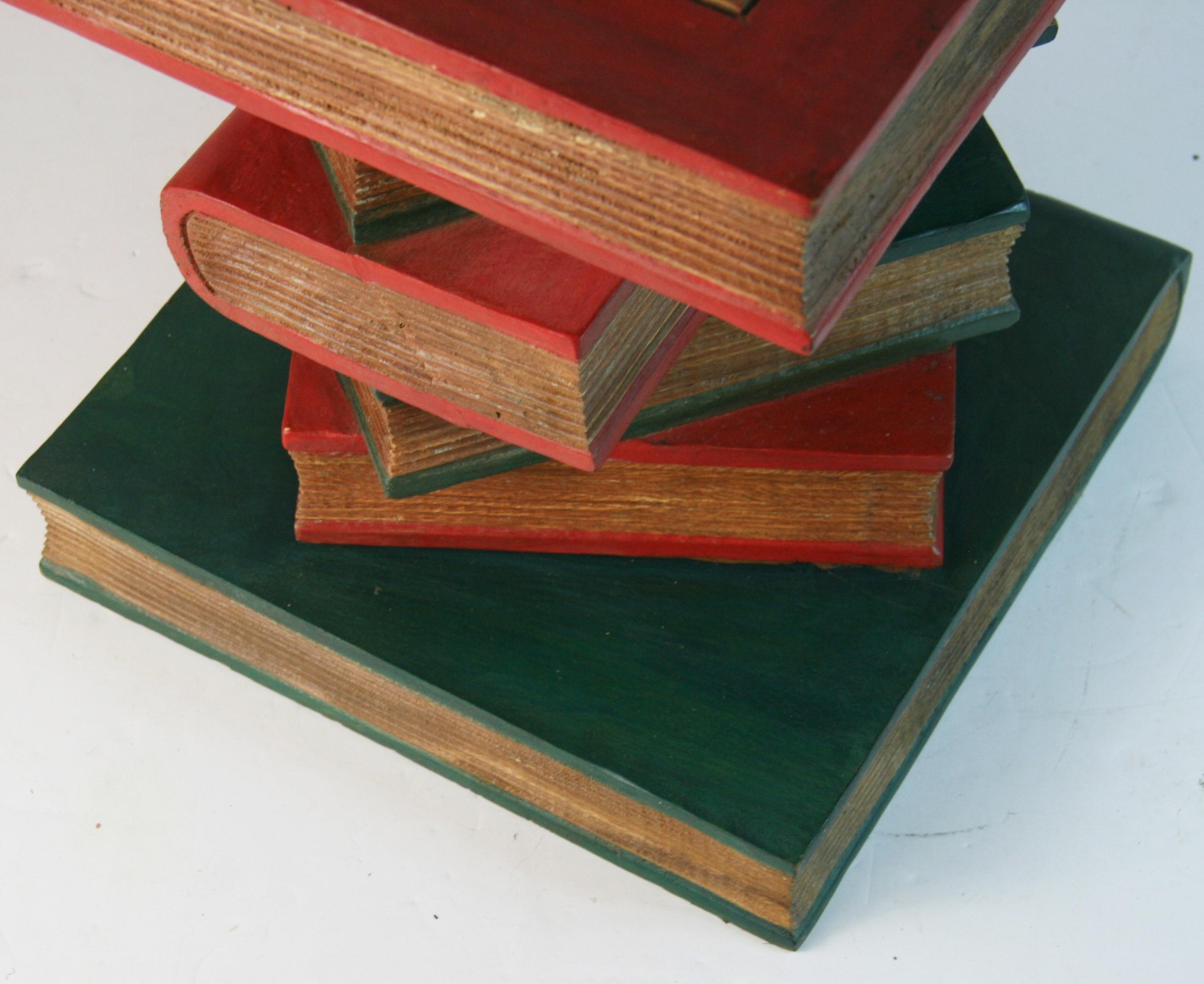 Maitland Smith Mesa auxiliar para libros apilados de madera maciza en venta 1