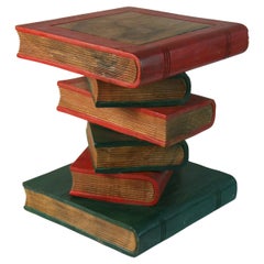 Maitland Smith Solid Wood Stacked Book End Table