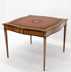 Maitland Smith Square Inlay Game Table with Four Drawers