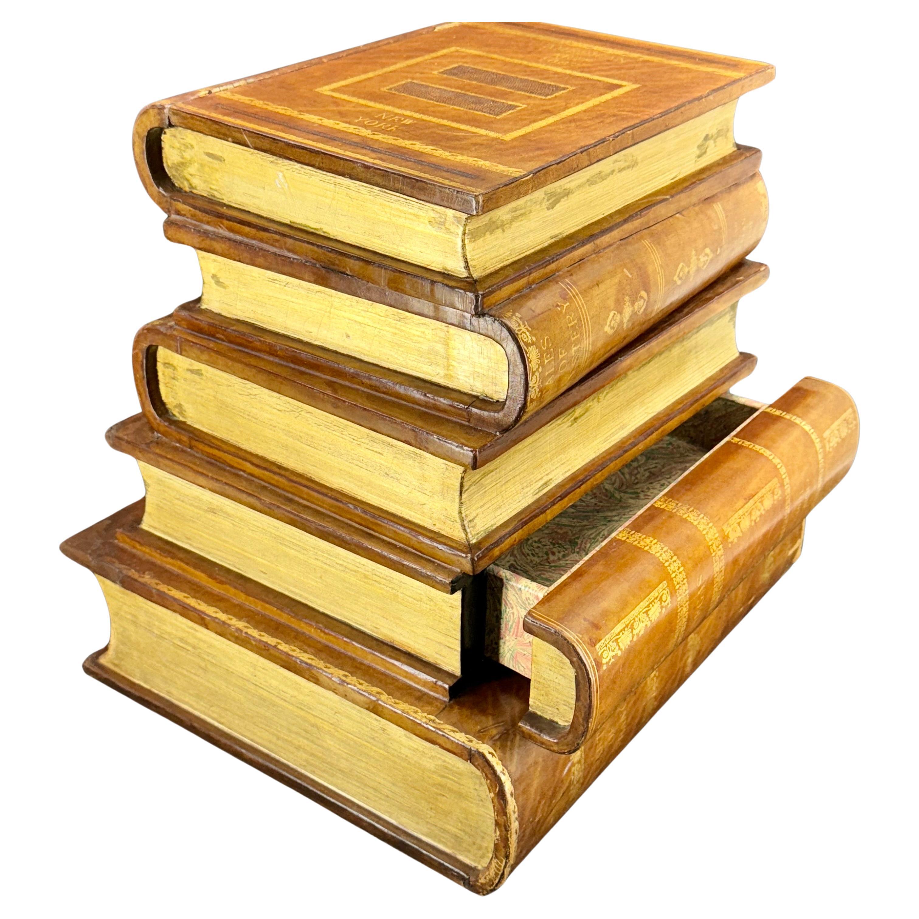 Maitland Smith Stacked Book Side Table with Storage 7