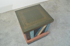 Maitland Smith Stacked Books Library End Table/Cabinet