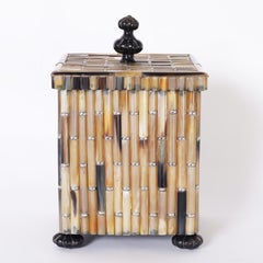 Scatola con coperchio Maitland Smith Steer Horn