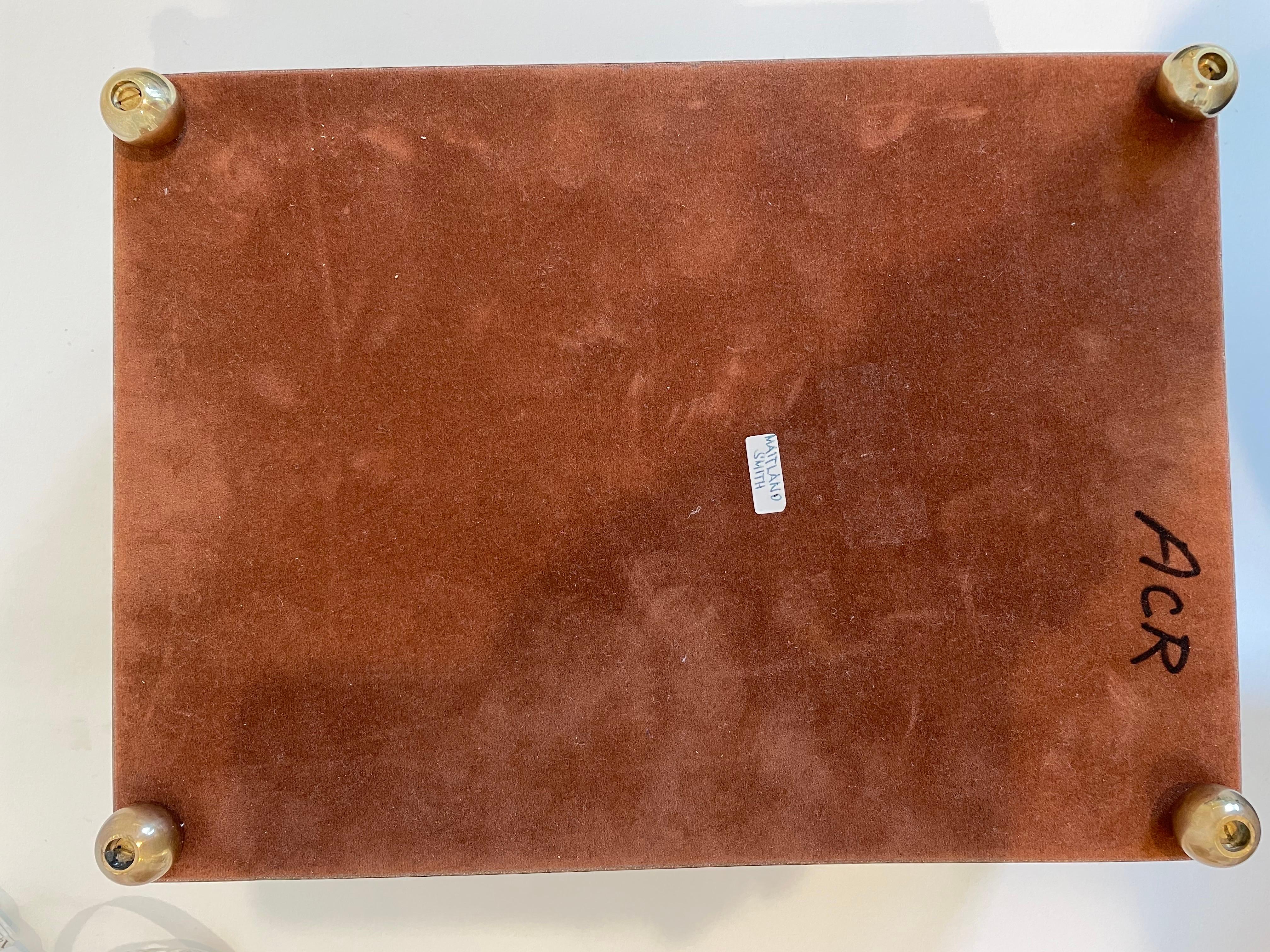 Maitland Smith Caja decorativa de piedras y gemas con cajón en venta 8