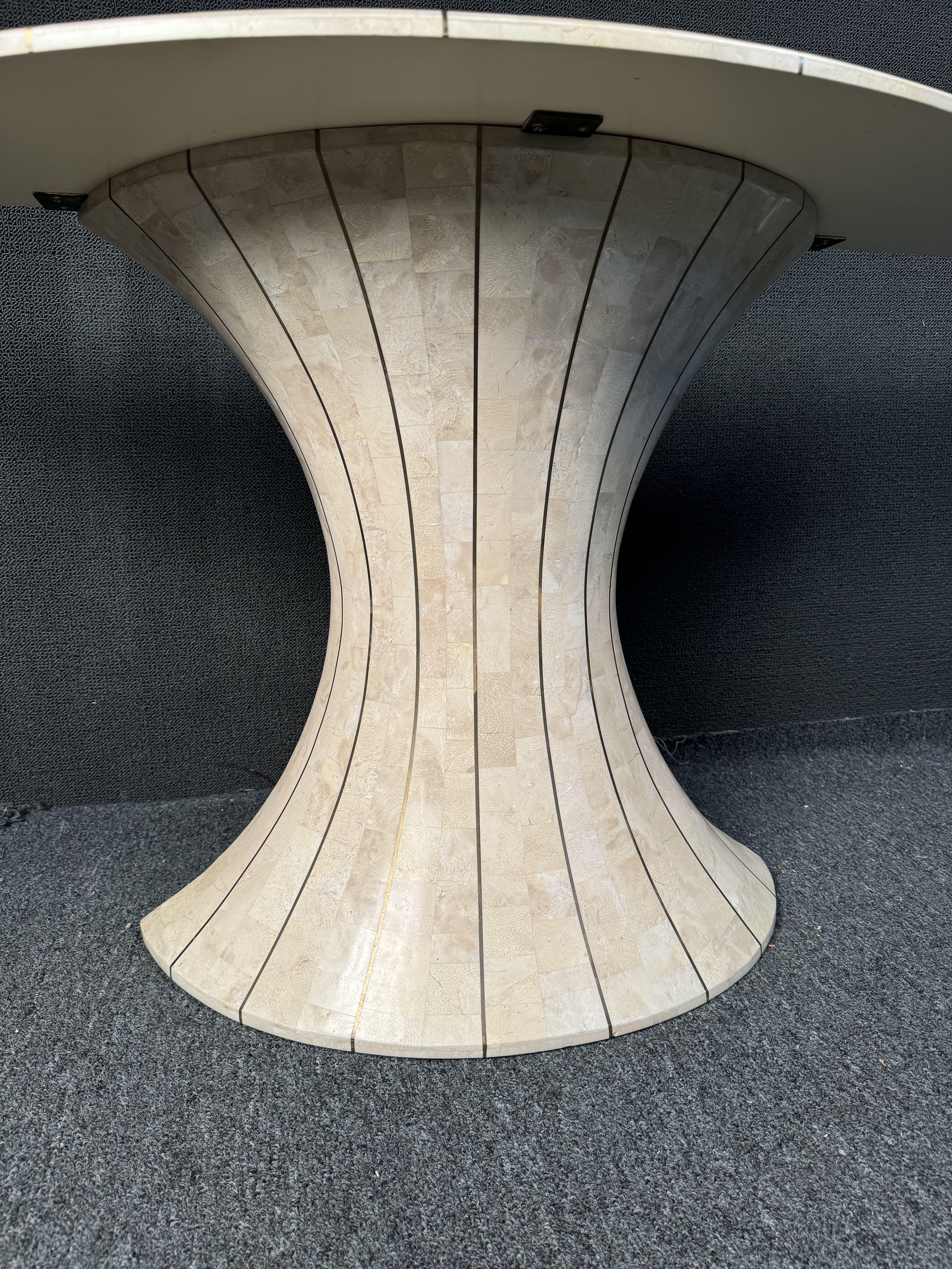 Mesa consola Demilune Maitland Smith Stone en venta 7