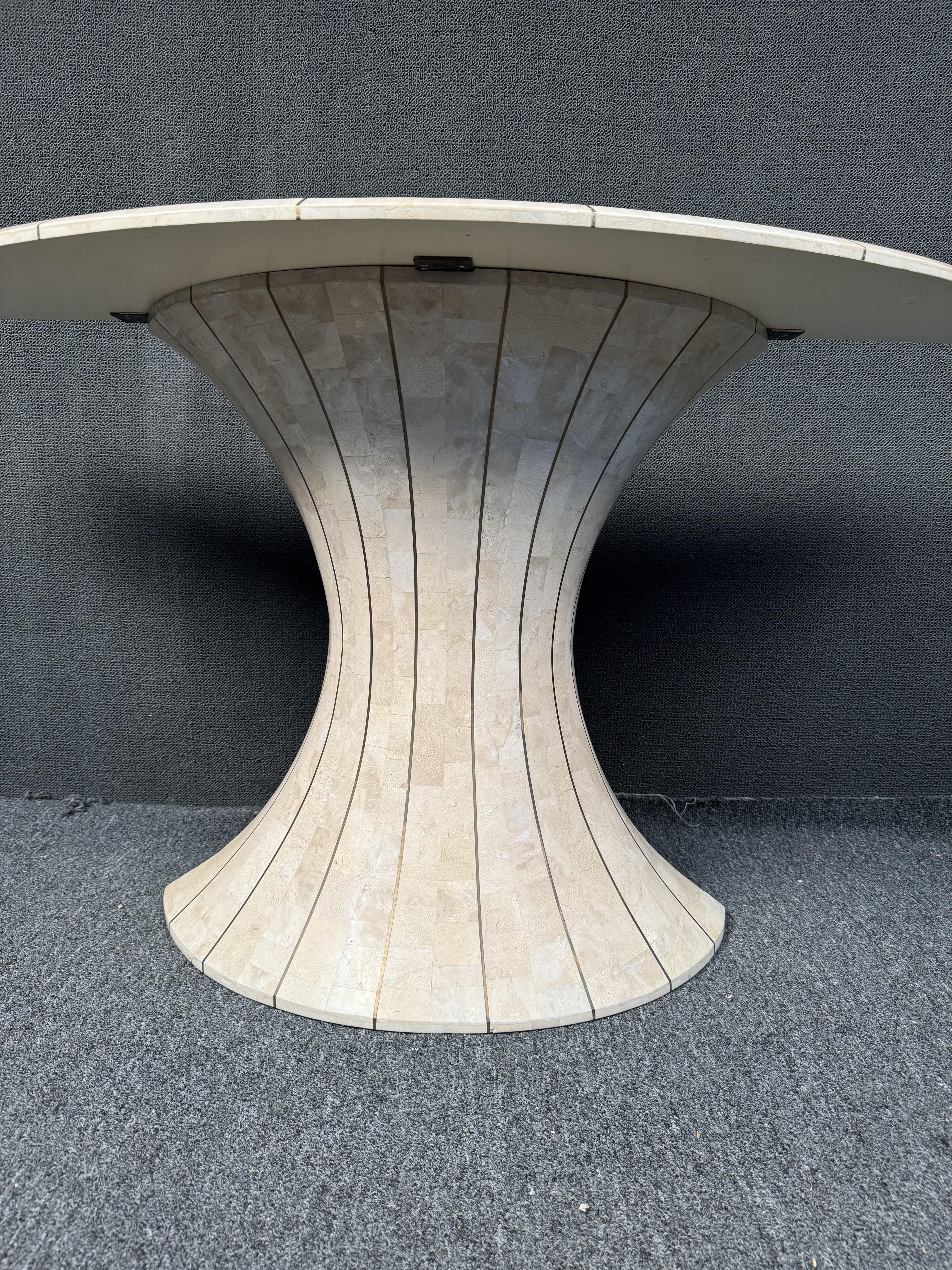 Mesa consola Demilune Maitland Smith Stone en venta 3