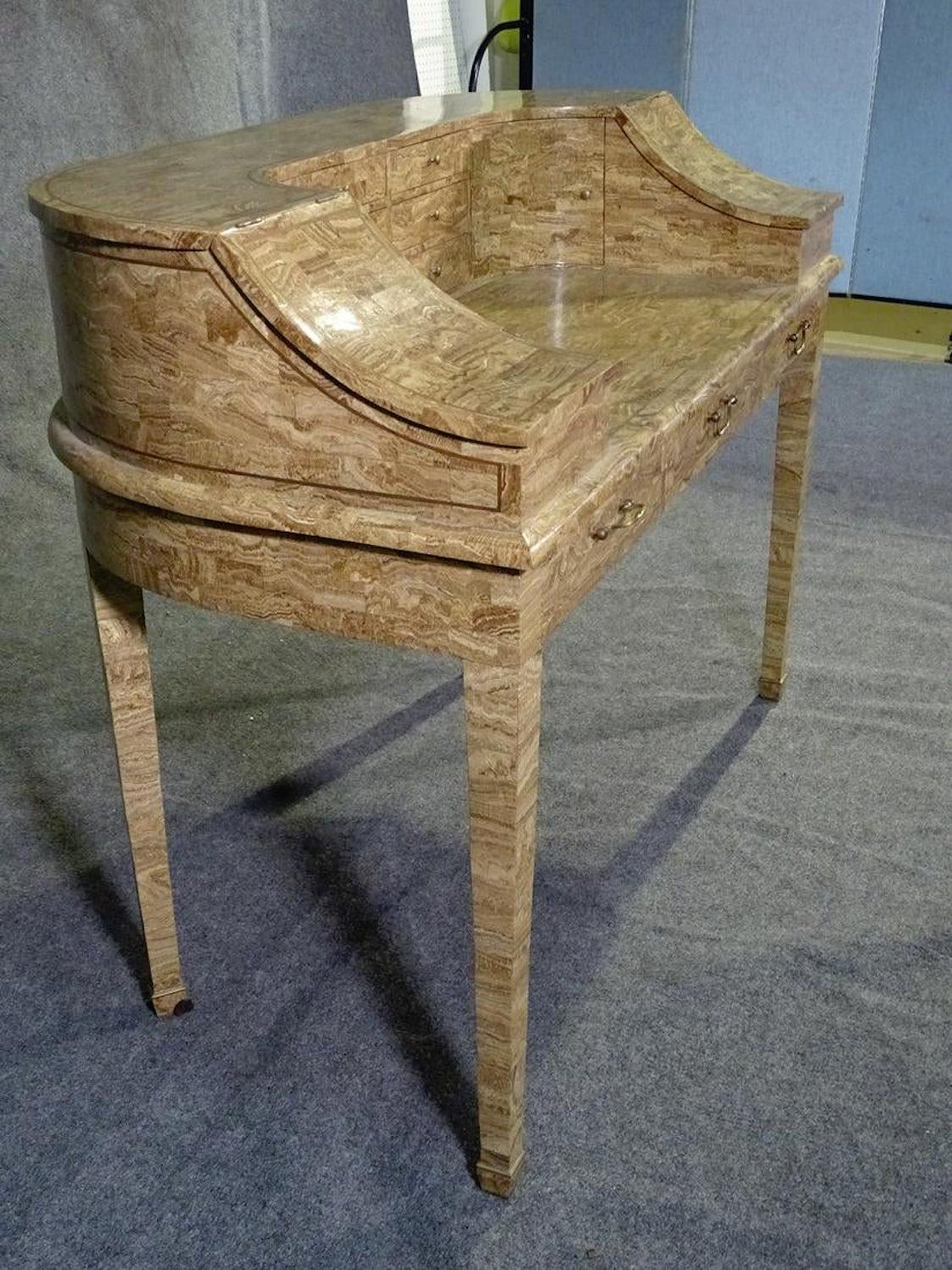 Marble Maitland Smith Stone Desk