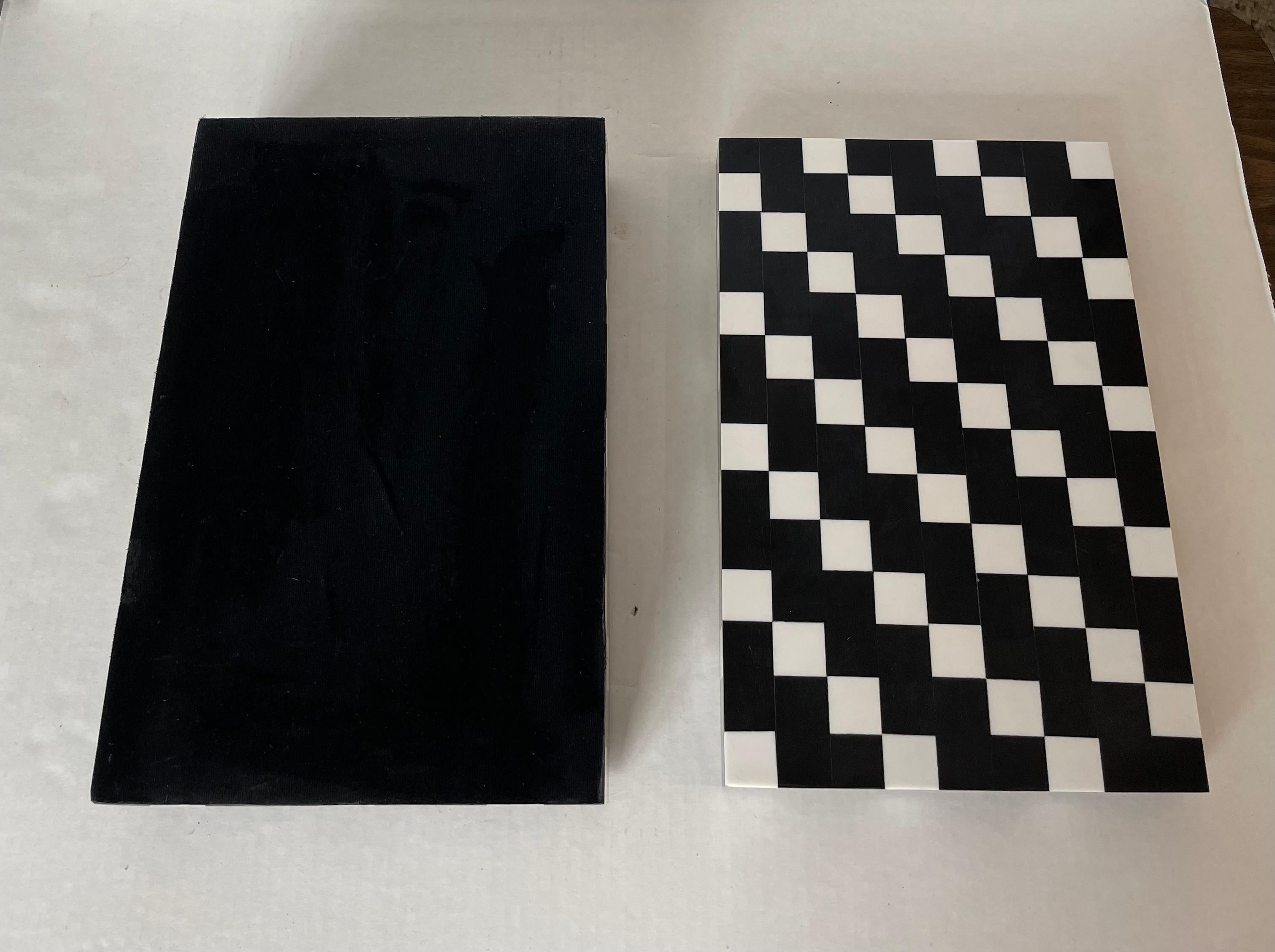 Bone Maitland Smith Style Black and White Box