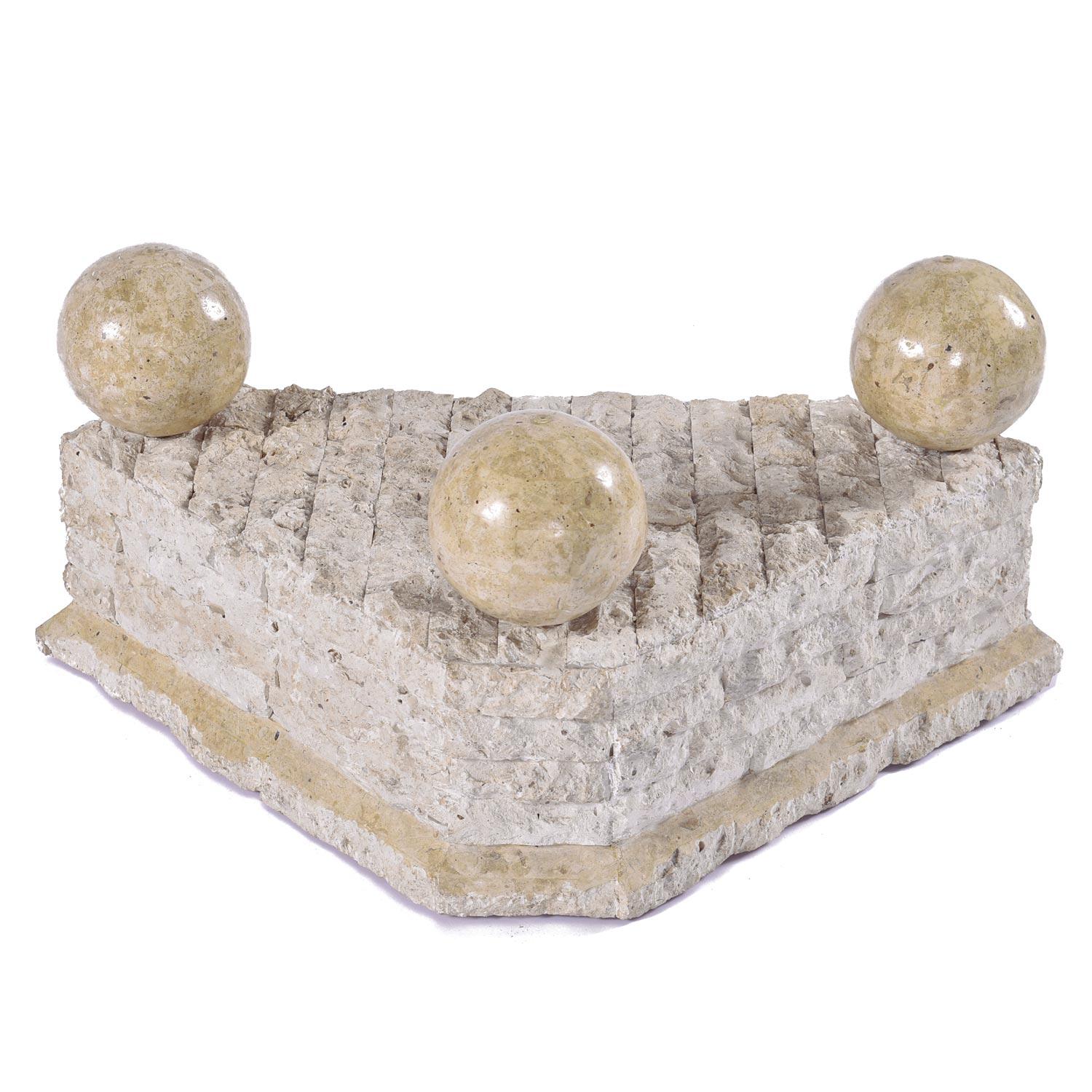 tesselated stone table