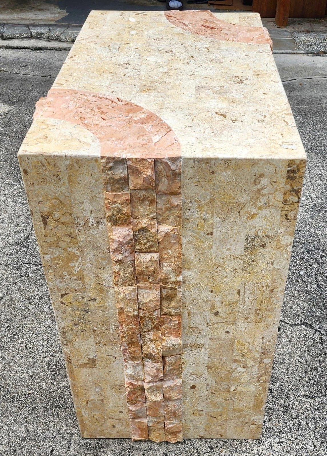 Maitland Smith Style Tessellated Stone Dining Table For Sale 2