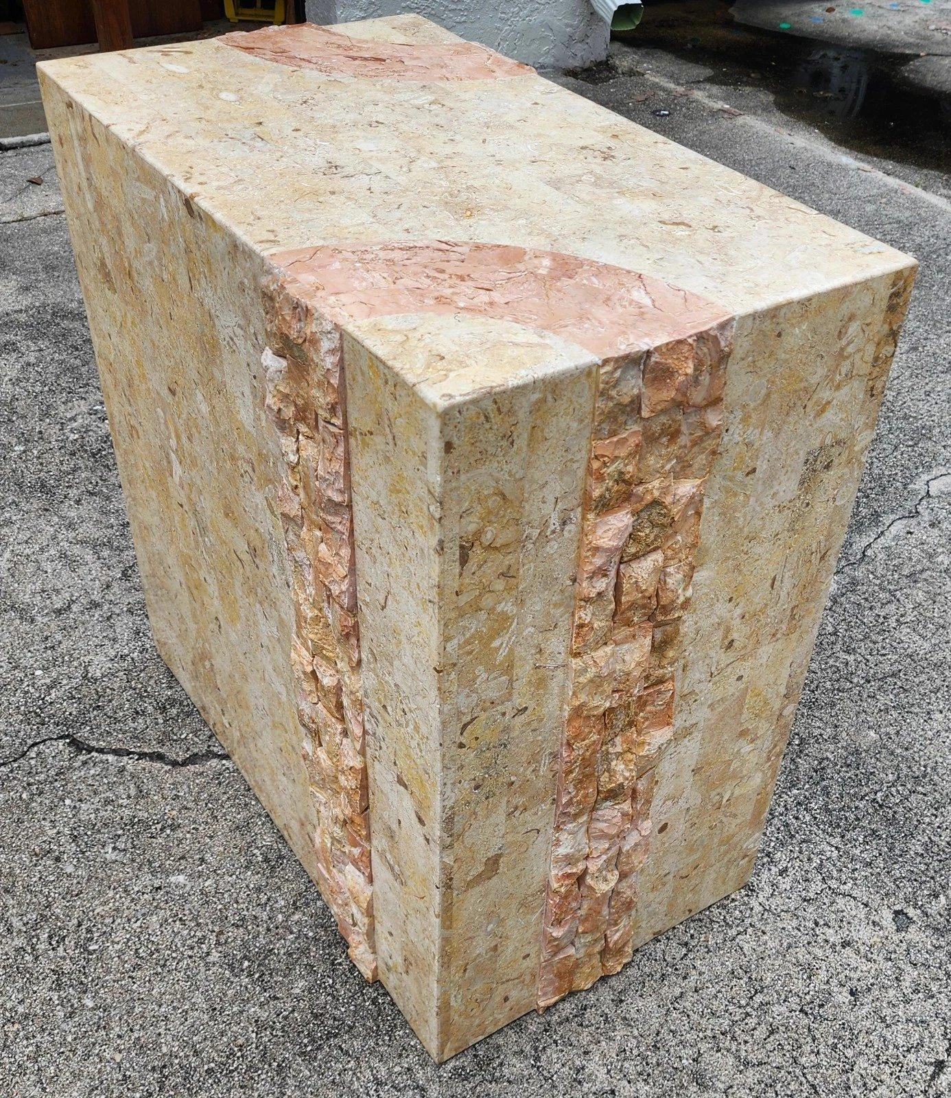Maitland Smith Style Tessellated Stone Dining Table For Sale 3
