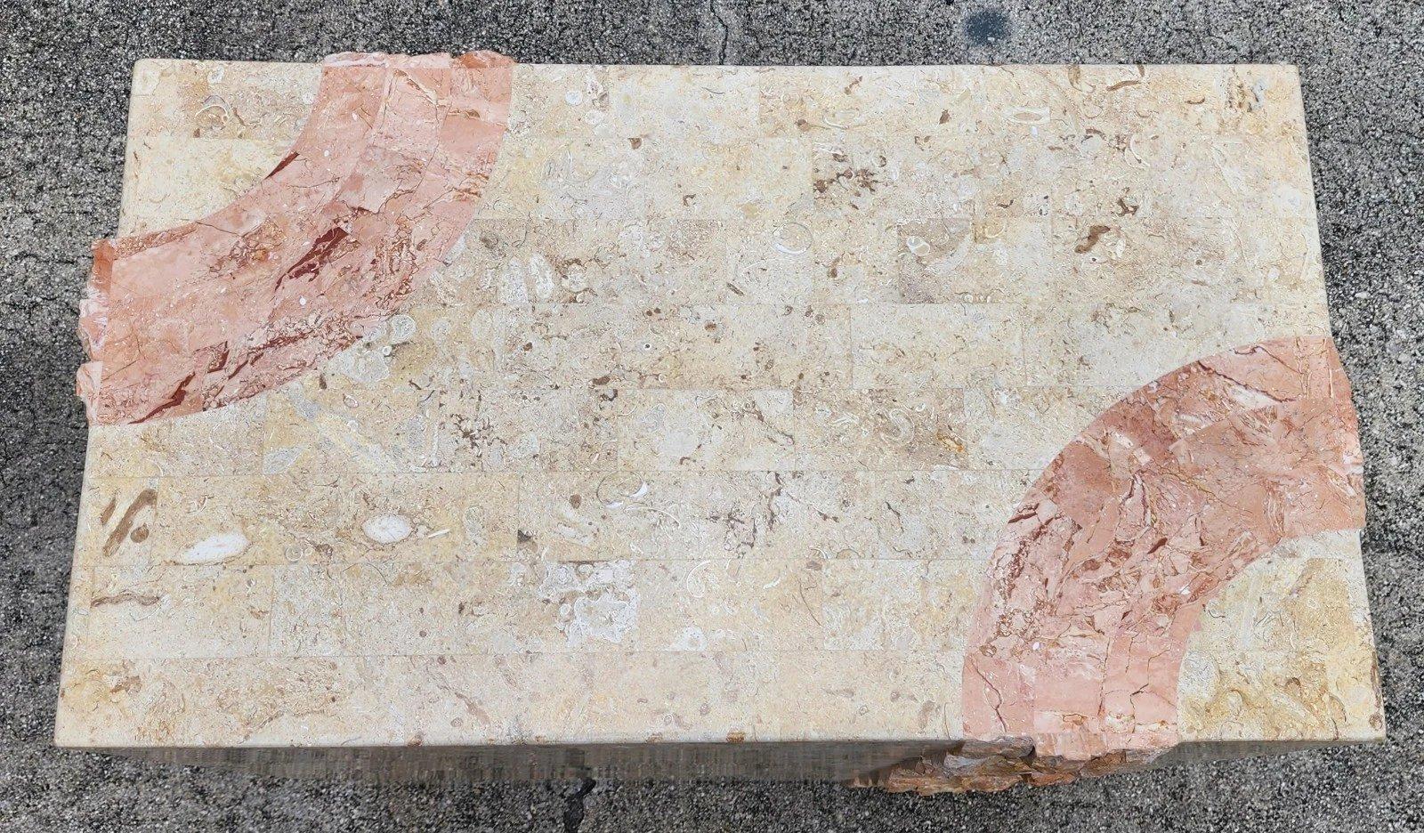 Maitland Smith Style Tessellated Stone Dining Table For Sale 4