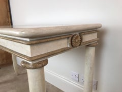 Maitland Smith Tessallated Stone Ivory Console Table