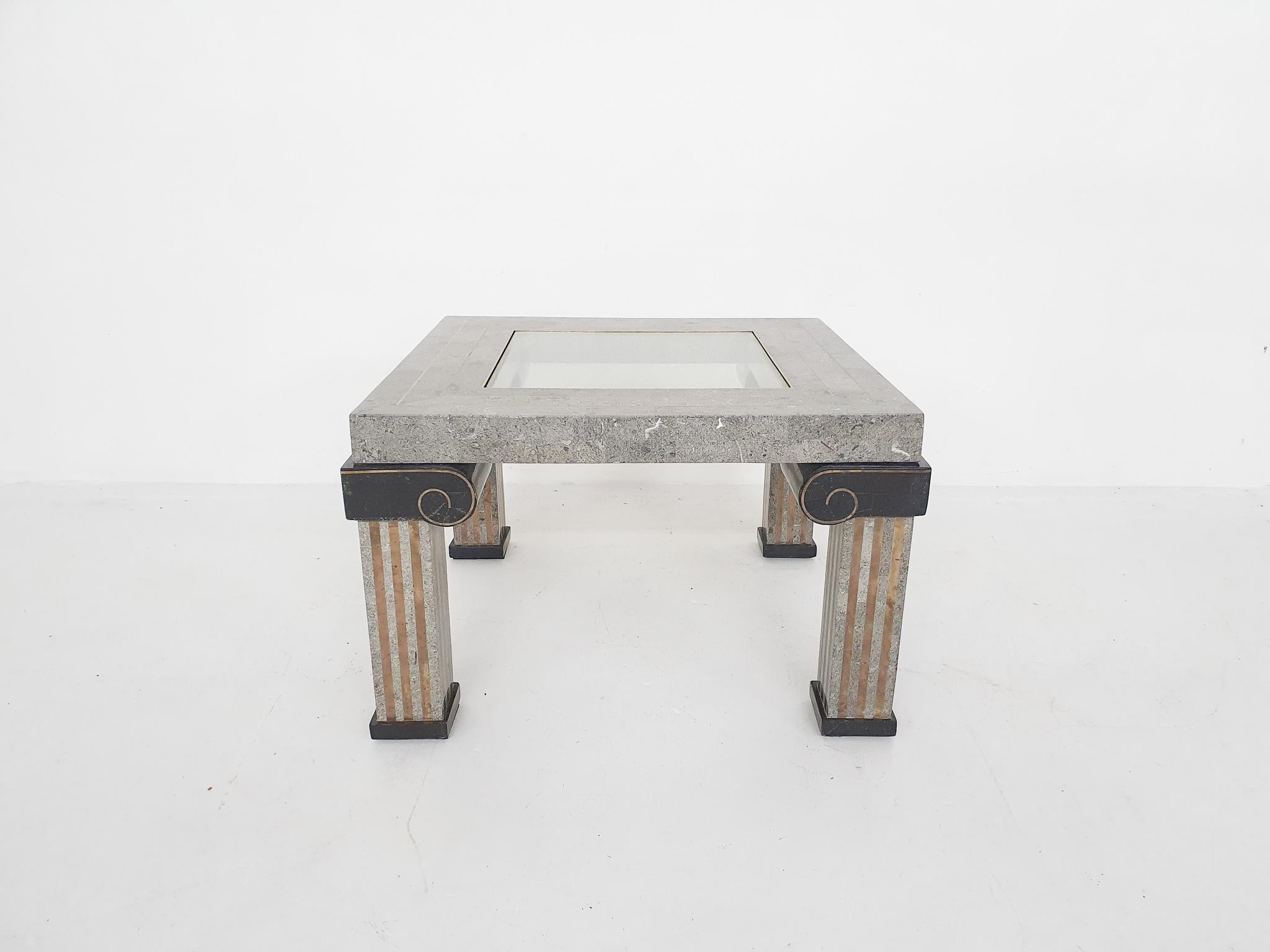 Central American Maitland Smith Tesselated Coffee Table, U.S.A, 1980's For Sale