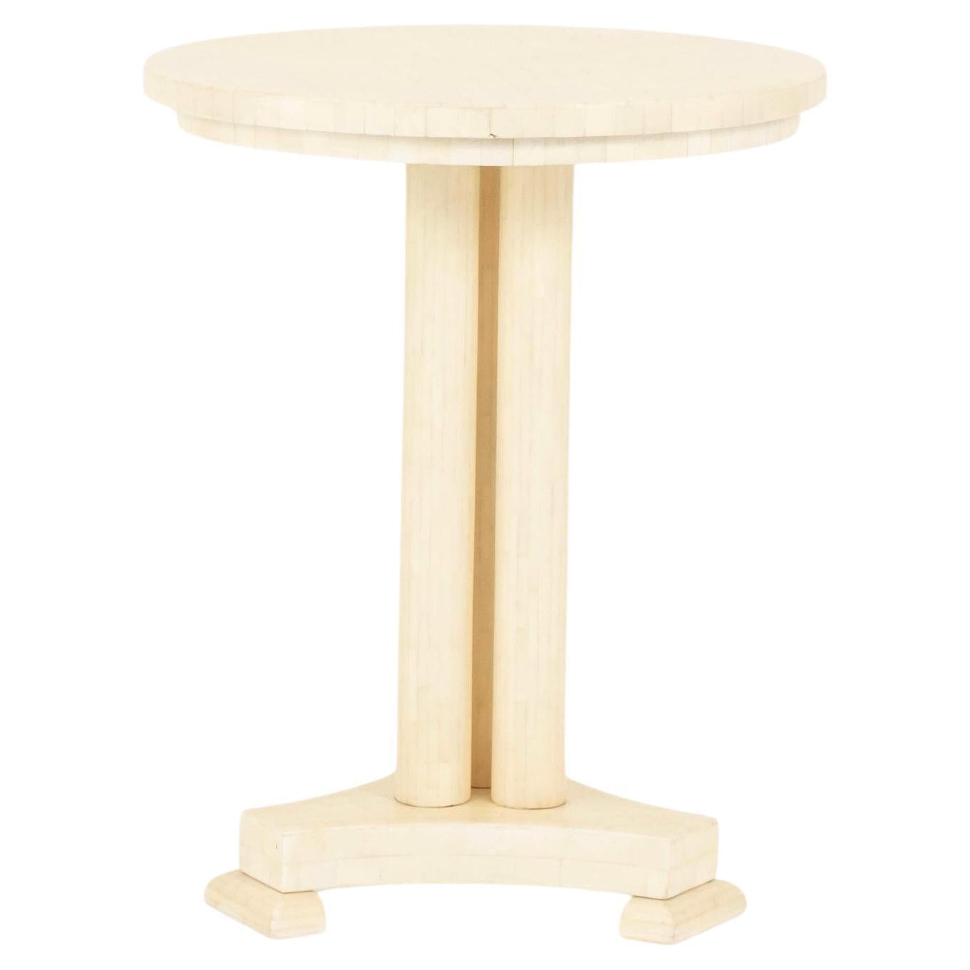 Maitland Smith Tesselated Horn Occasional Table For Sale