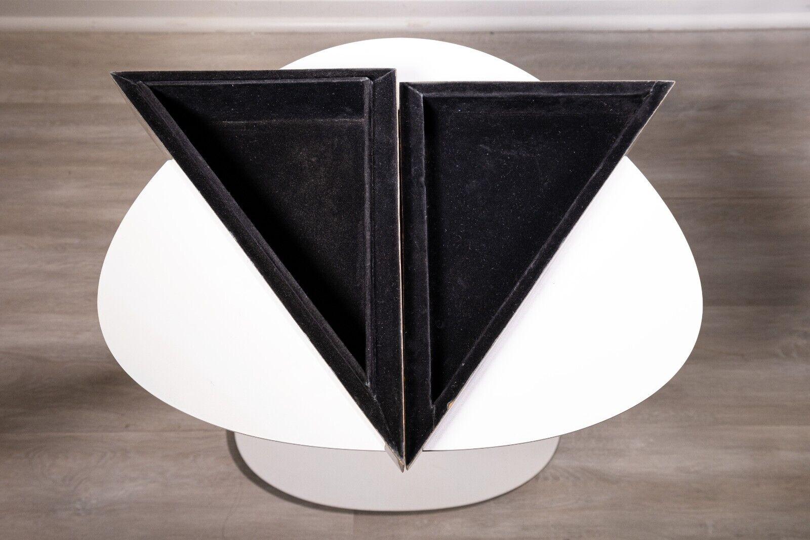 Maitland Smith Tesselated Stone Triangle Box For Sale 1