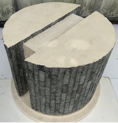 Maitland Smith Tessellated Bone and Stone Dining Room Table Base, circa 1980