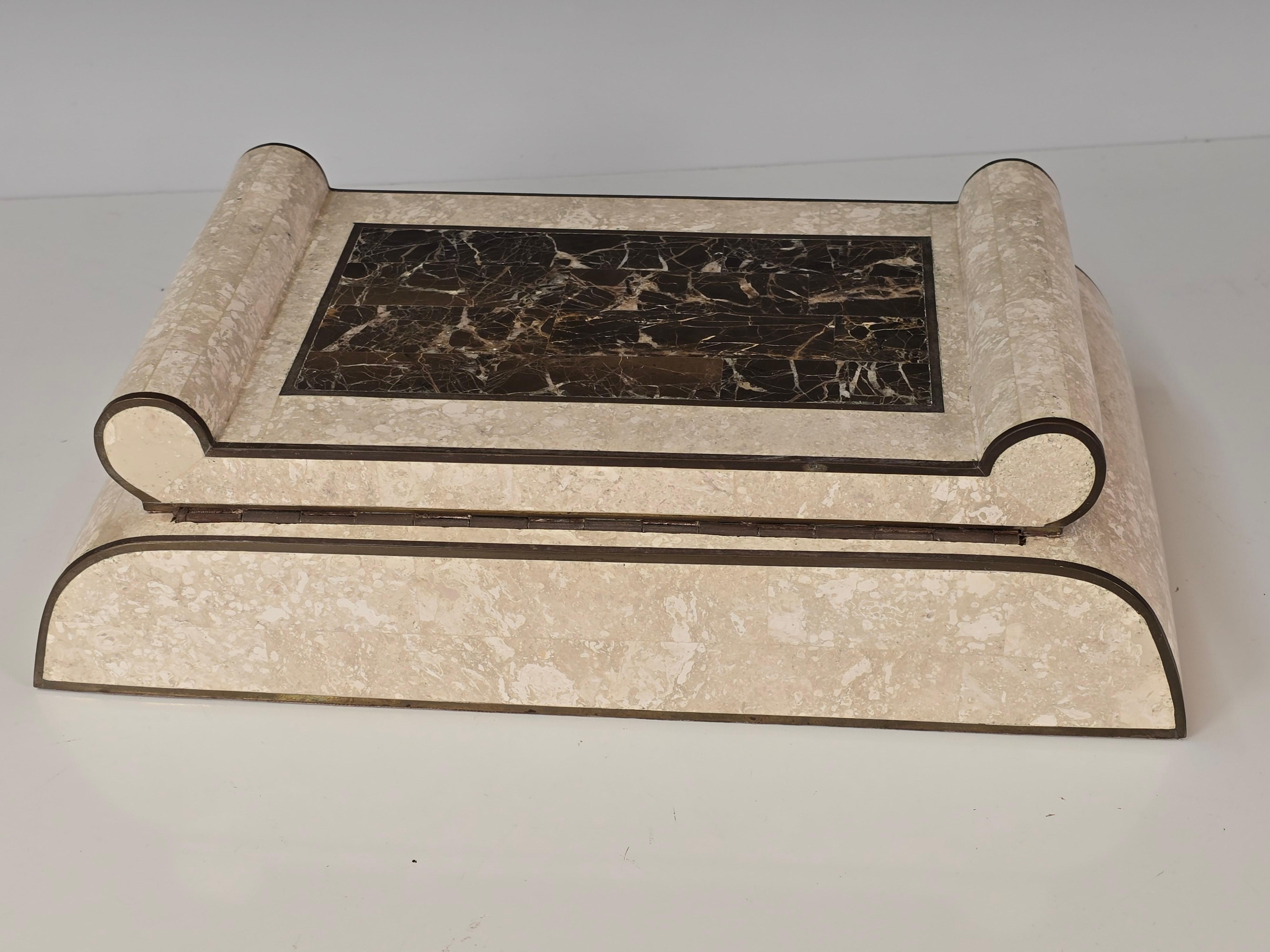 Caja teselada Maitland Smith Art Decó Revival en venta 1