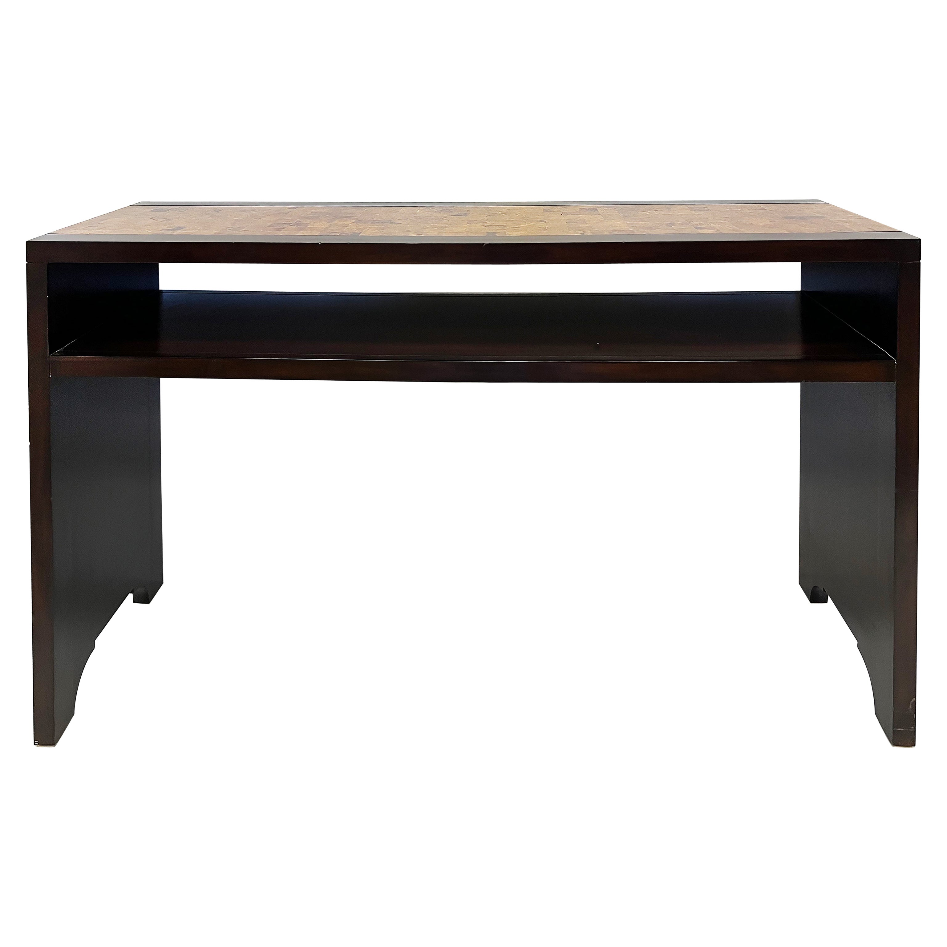 Maitland Smith Tessellated Coconut Shell Console Table
