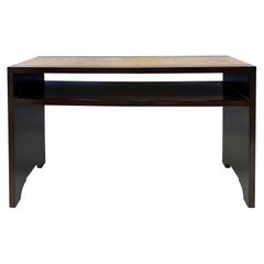 Mesa consola de concha de coco teselada Maitland Smith