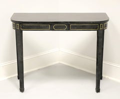 MAITLAND SMITH Tessellated Green Marble with Brass Inlay Console Table