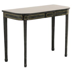 MAITLAND SMITH Tessellated Green Marble with Brass Inlay Console Table