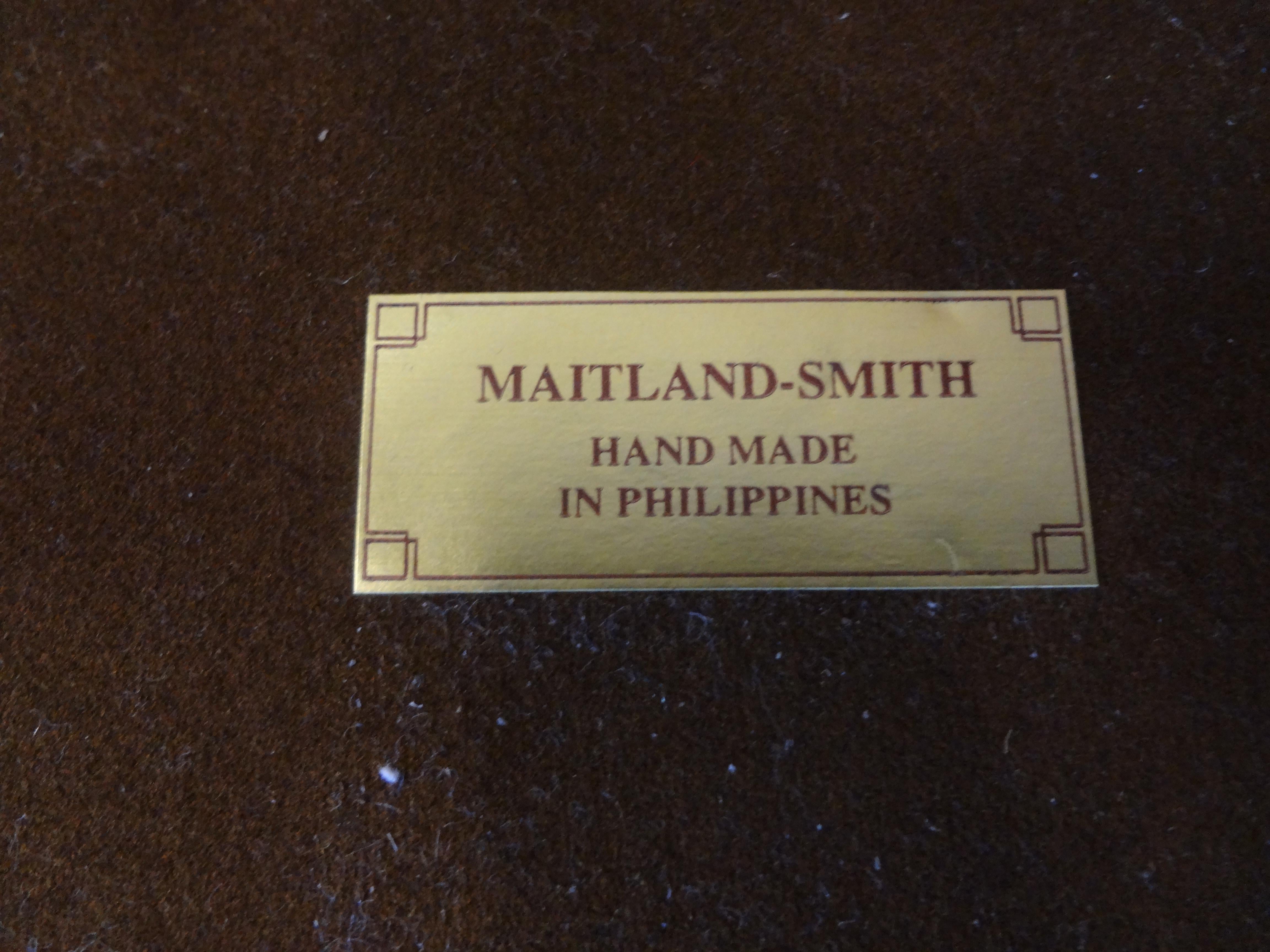 Maitland-Smith Tessellated Horn and Mother of Pearl Box 7