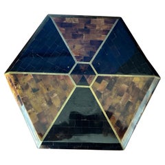 Maitland Smith Tessellated Horn and Penshell Jewelry Box