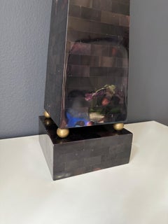 Maitland Smith Tessellated Horn Obelisk
