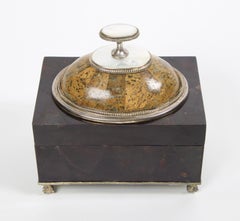 Maitland Smith Mosaikbox aus Marmor und Schildkrötenpanzer