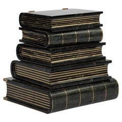 Maitland Smith Tessellated Marble Books Side Table