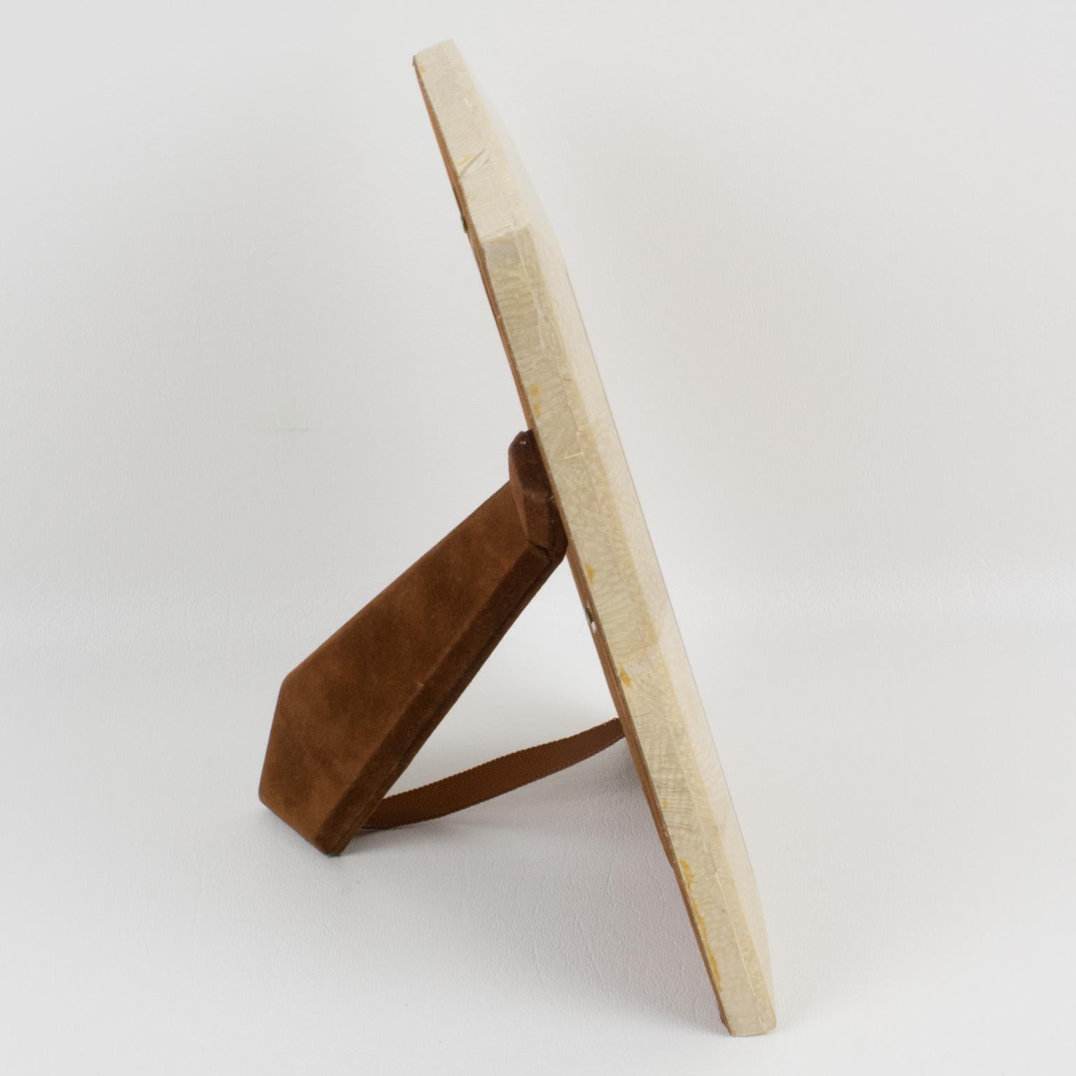 Cornice in marmo, travertino e pietra tessellata di Maitland Smith, circa 1980 In condizioni buone in vendita a Atlanta, GA