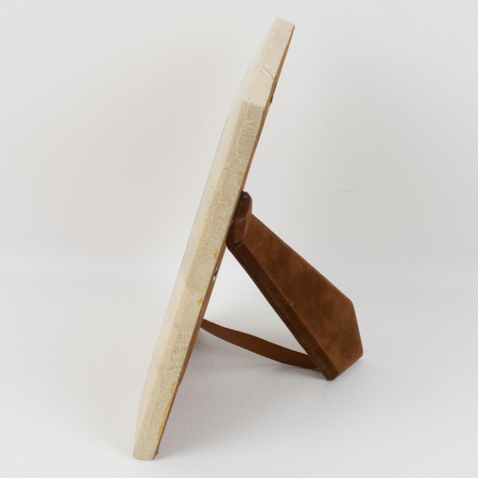 Cornice in marmo, travertino e pietra tessellata di Maitland Smith, circa 1980 in vendita 1