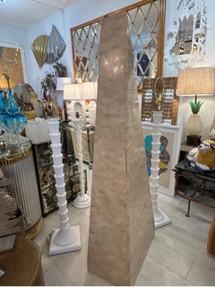 Maitland Smith, tessellated obelisk form chest of drawers