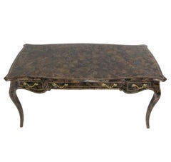 Maitland Smith Tessellated Penshell Desk or Bureau Plat Louis IV Style