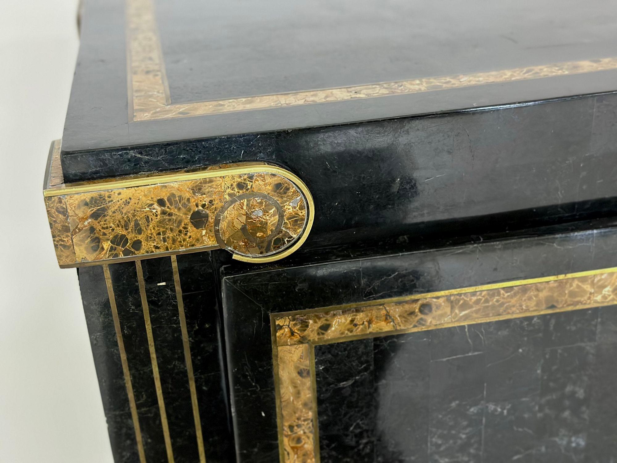 Maitland Smith Tessellated Stone and Brass Sideboard/Credenza, 1970 For Sale 5