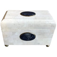 Maitland Smith Tessellated Stone and Lapis Box
