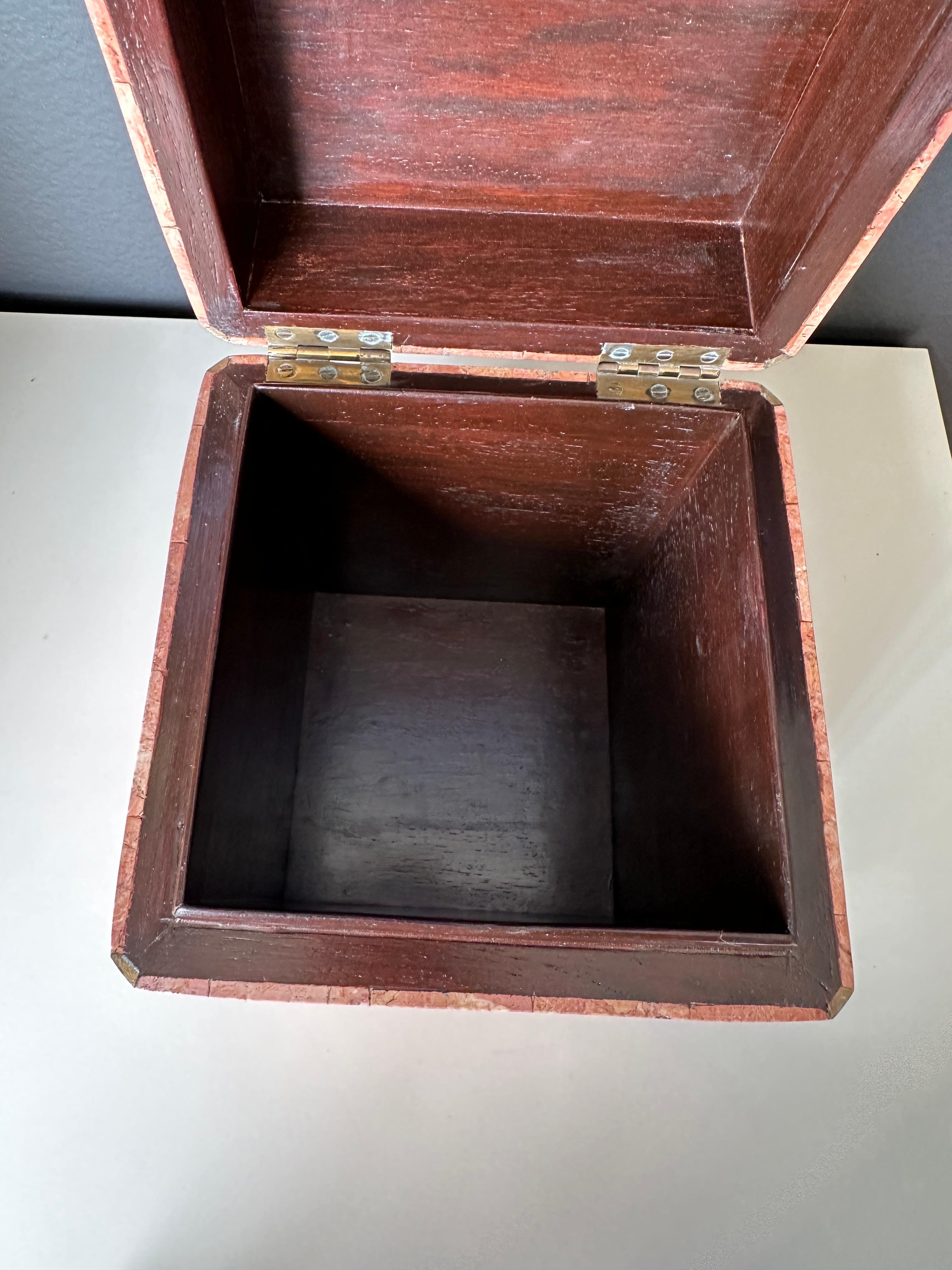 Maitland Smith Tessellated Stone Box For Sale 4