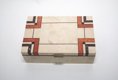 Maitland-Smith Tessellated Stone Box