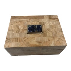 Maitland-Smith Tessellated Stone Box