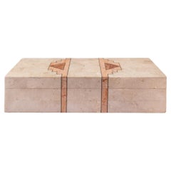 Maitland-Smith Tessellated Stone Jewelry Box