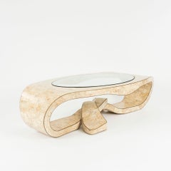 Maitland Smith Tessellierter Steinband-Cocktailtisch