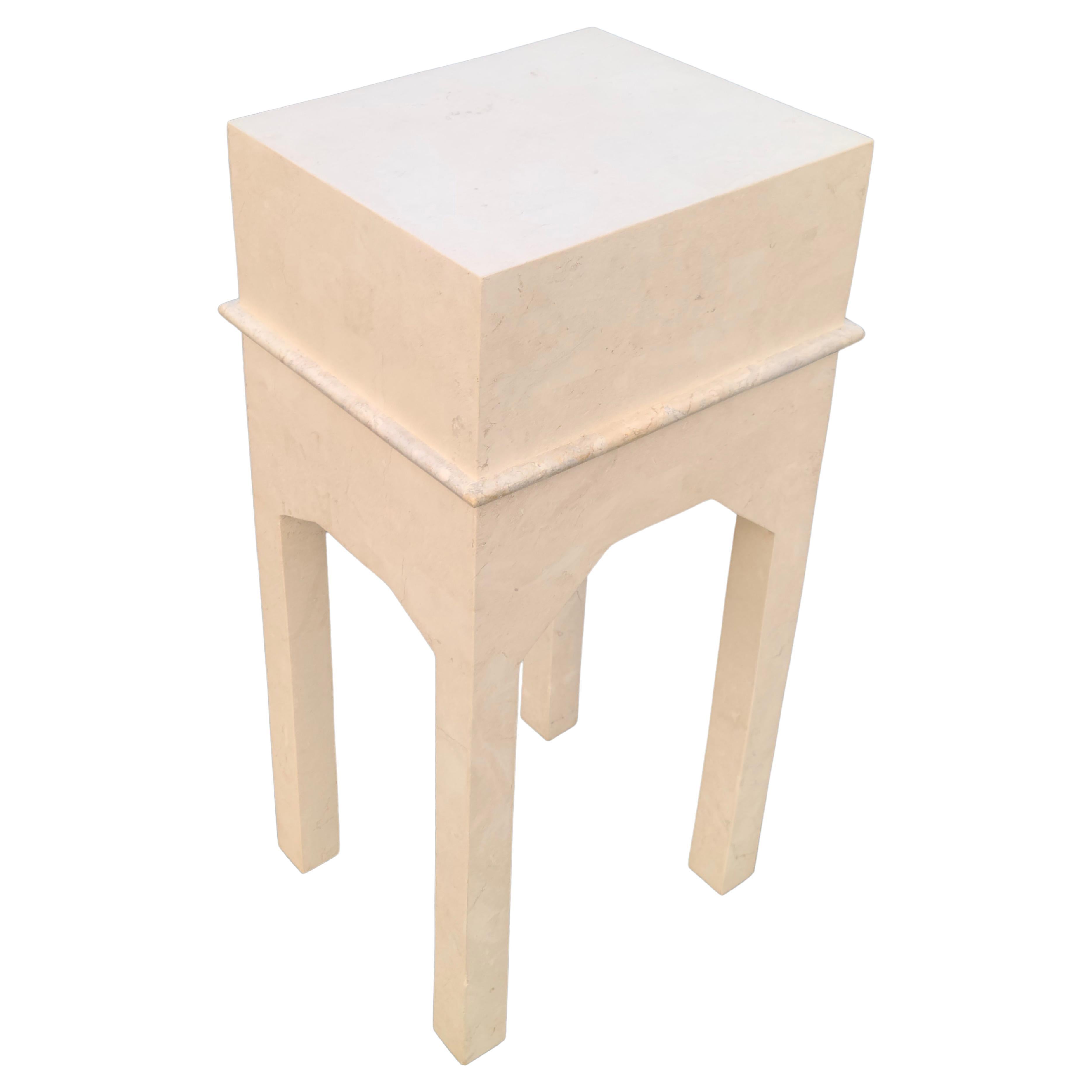 Maitland Smith Tessellated Stone Side Table For Sale 2