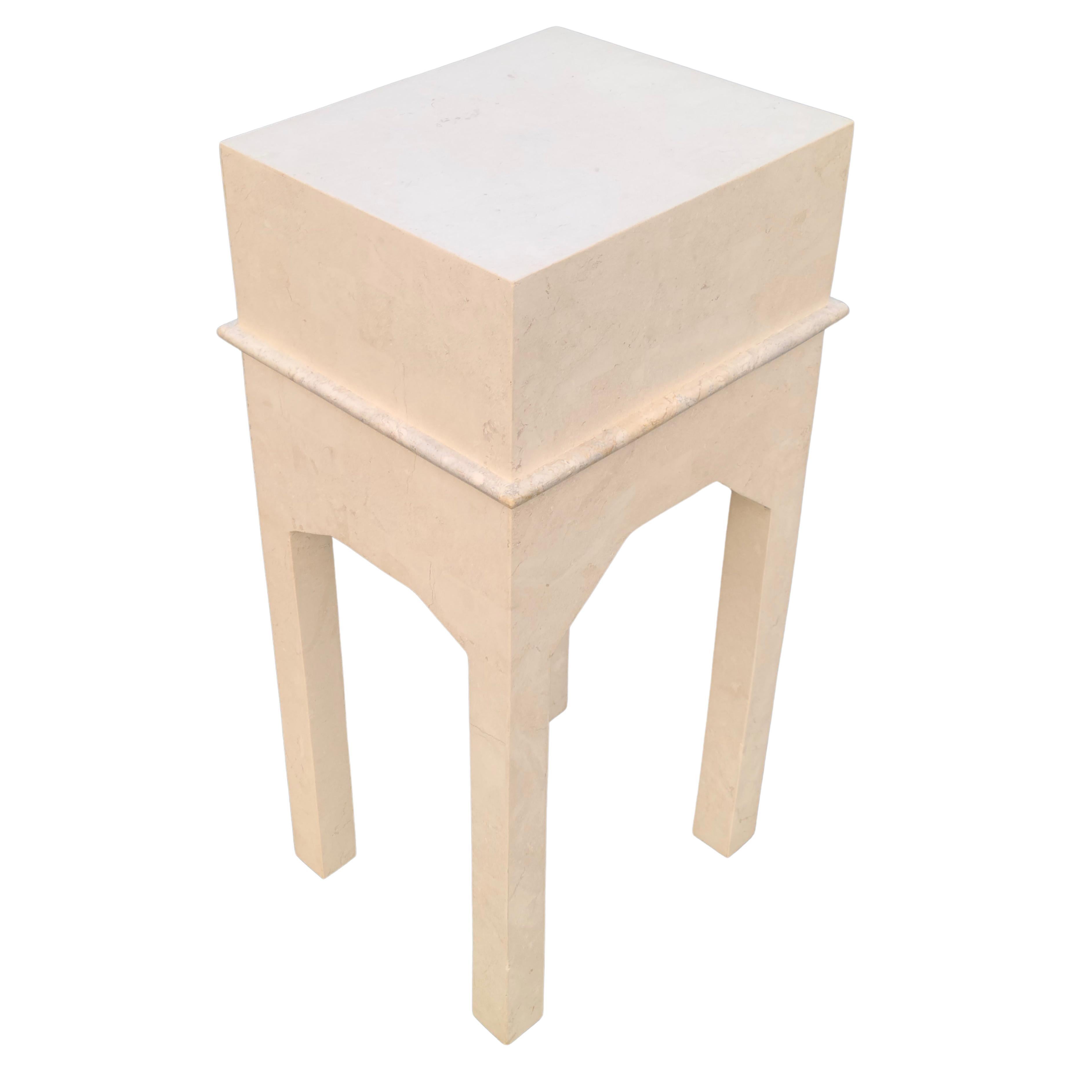 Maitland Smith Tessellated Stone Side Table For Sale 4