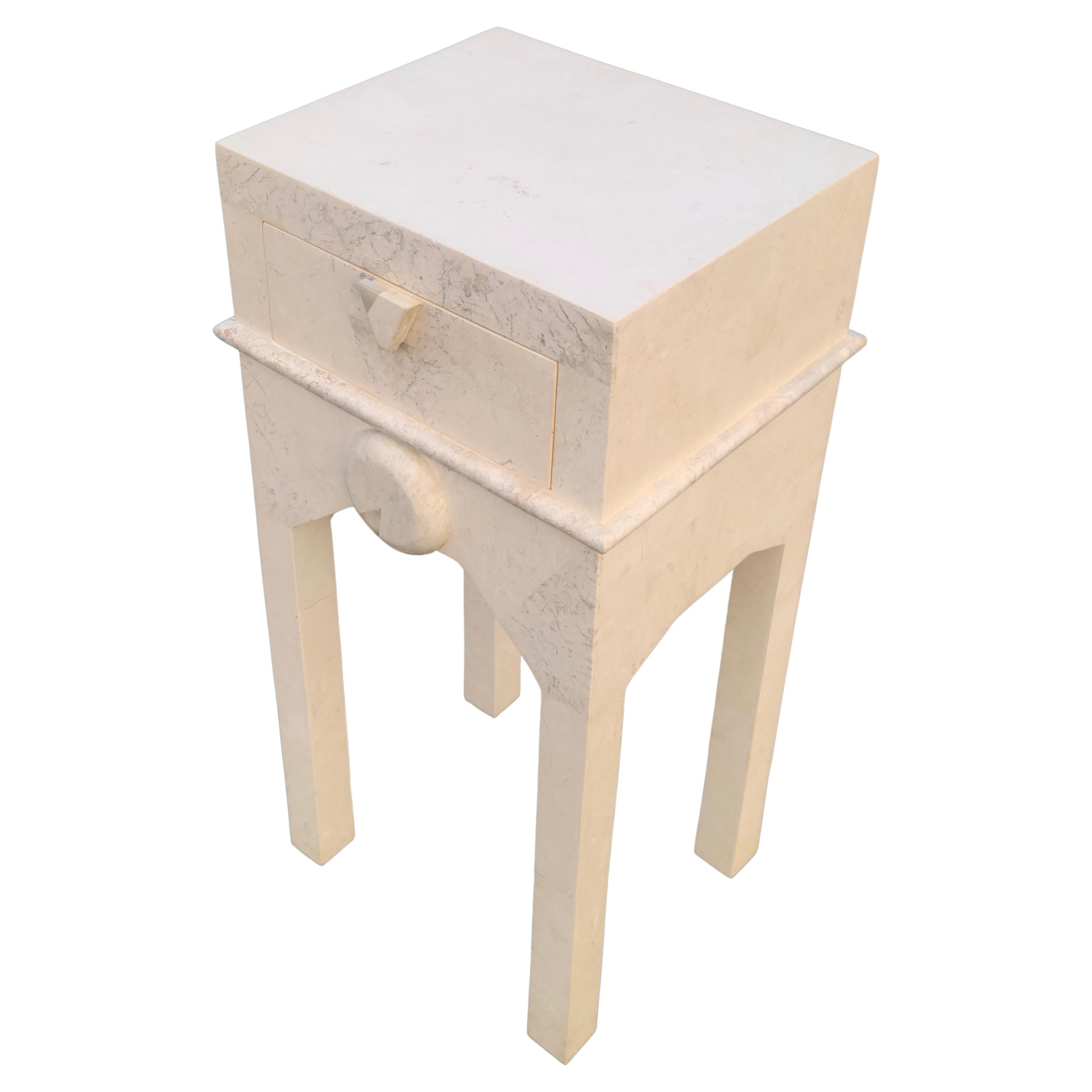 Maitland Smith Tessellated Stone Side Table For Sale 5