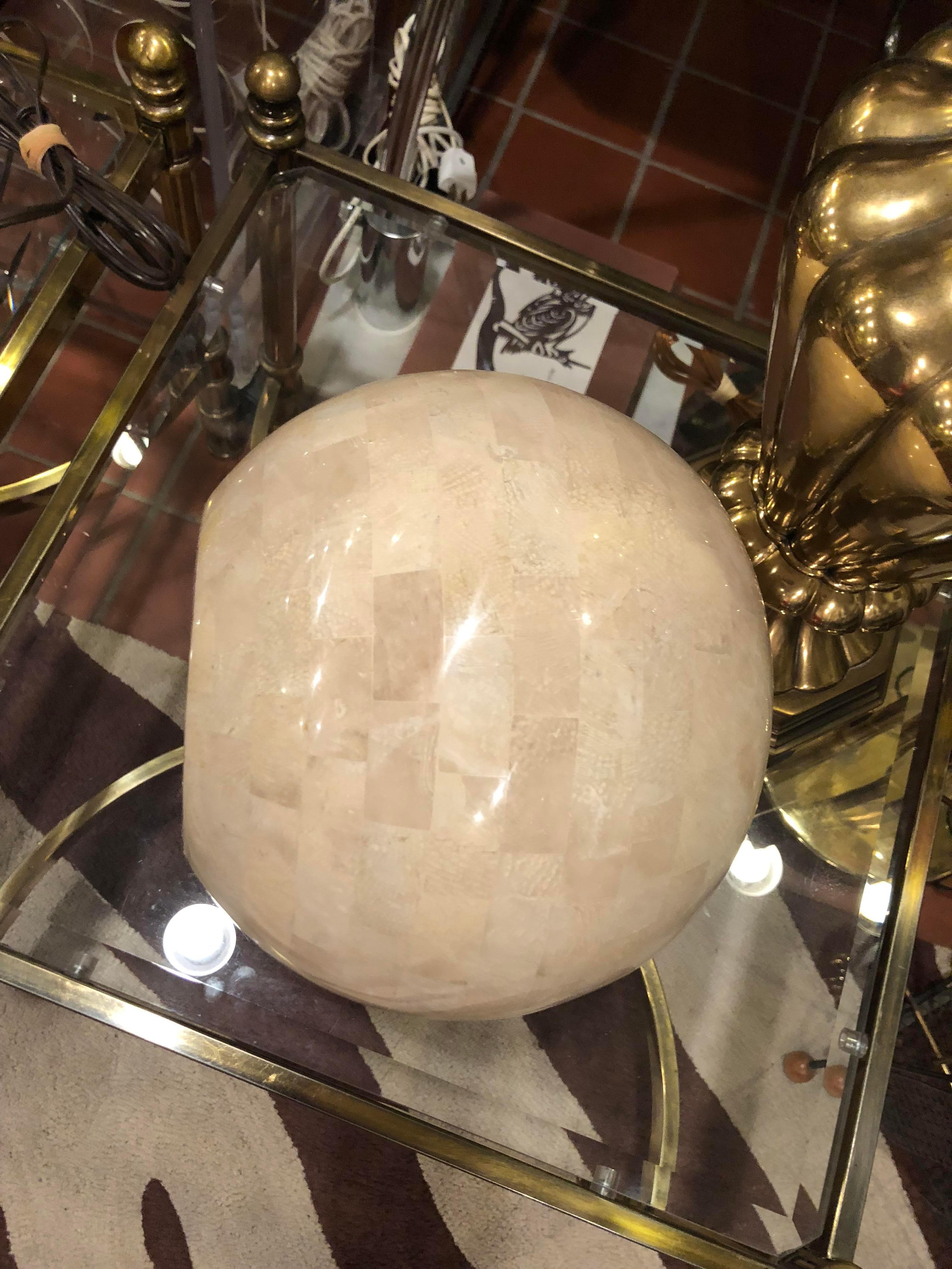 Maitland Smith Tessellated Stone Sphere 3