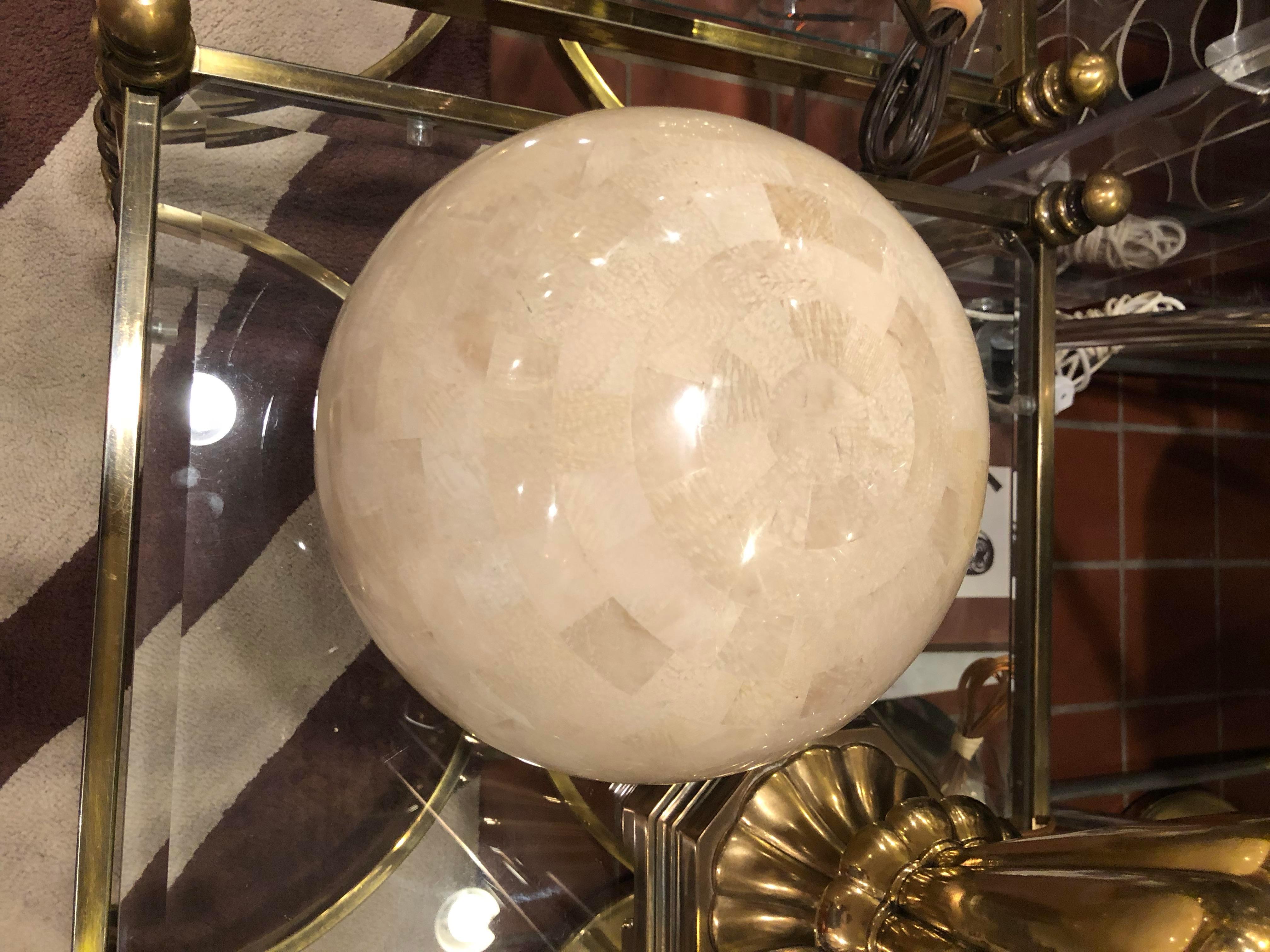 Maitland Smith Tessellated Stone Sphere 5