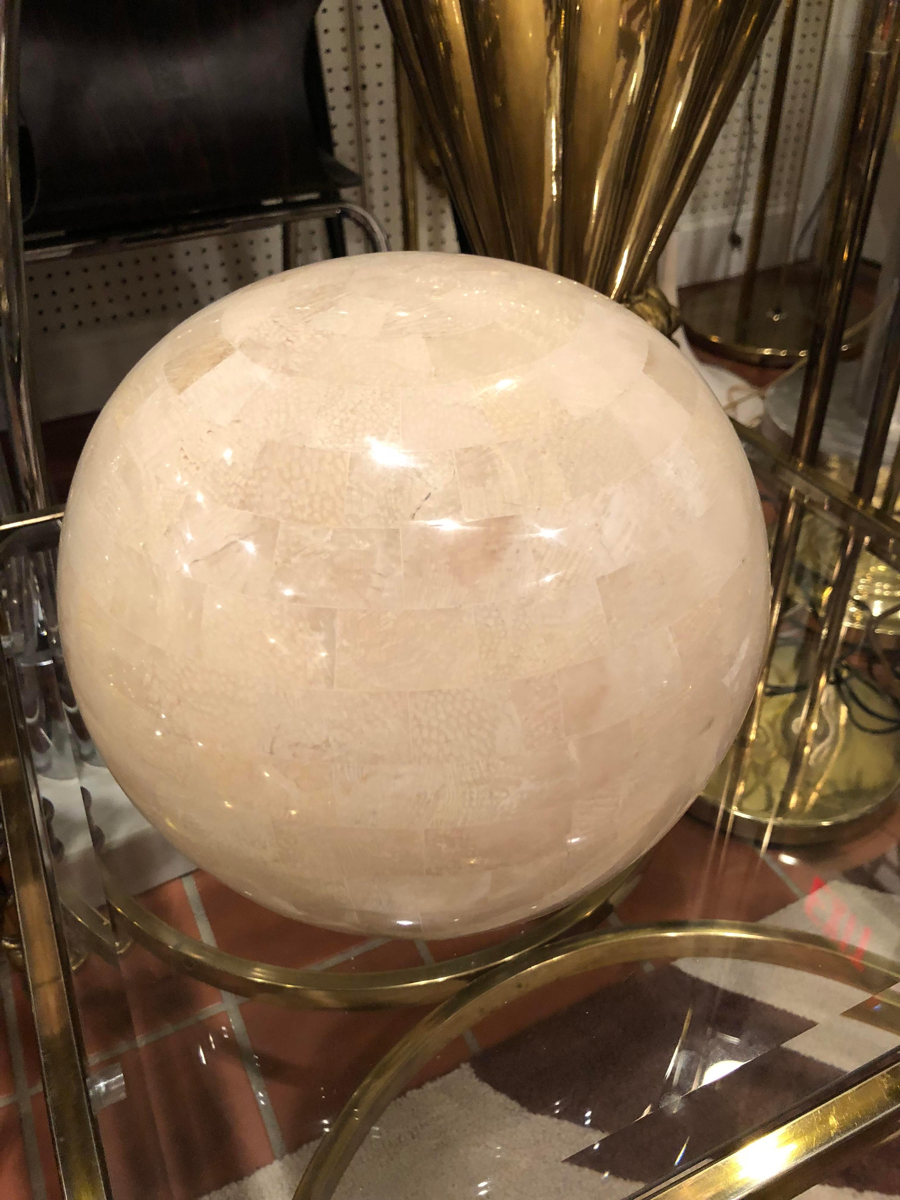 Maitland Smith Tessellated Stone Sphere 6